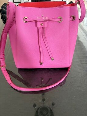 Kate spade pink bucket bag